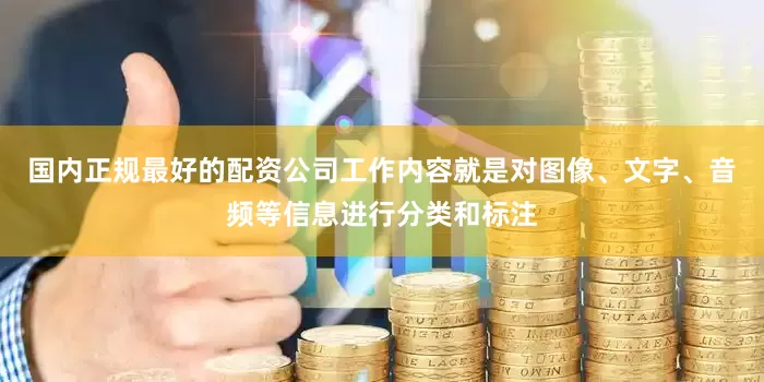 国内正规最好的配资公司工作内容就是对图像、文字、音频等信息进行分类和标注