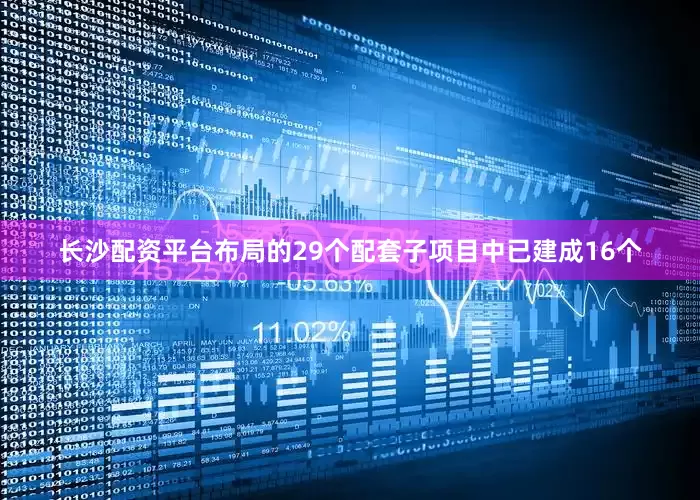 长沙配资平台布局的29个配套子项目中已建成16个